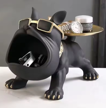 Bulldog Figurine Dog Statue