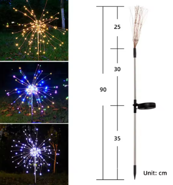 Solar Fireworks Light